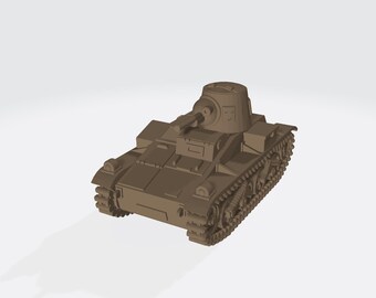 Vickers T-15 [BE] – WWII Belgian Light Tank – 3D Printed Model Kit