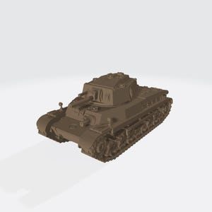 40 M Turan I Ungarischer mittlerer Panzer - 2.WK - 3D Gedrucktes Modell - Unbemalte Miniatur für War-Gaming, Dioramen & Sammler