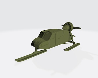 Henschel Aerosan [GE] – WWII Propeller Snow Sledge – 3D Printed Model Kit