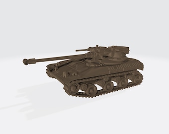 T92 Light Tank American Prototype WWII – 3D Printed Model Kit – Unpainted Miniature for Wargaming, Dioramas & Collectors