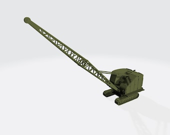 Ruston-Bucyrus 22-RB [UK] – Vintage Crawler Excavator – 3D Printed Model Kit