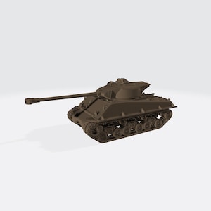 M50 Super Sherman Israeli Medium Tank Cold War – 3D Printed Model Kit – Unpainted Miniature for Wargaming, Dioramas & Collectors