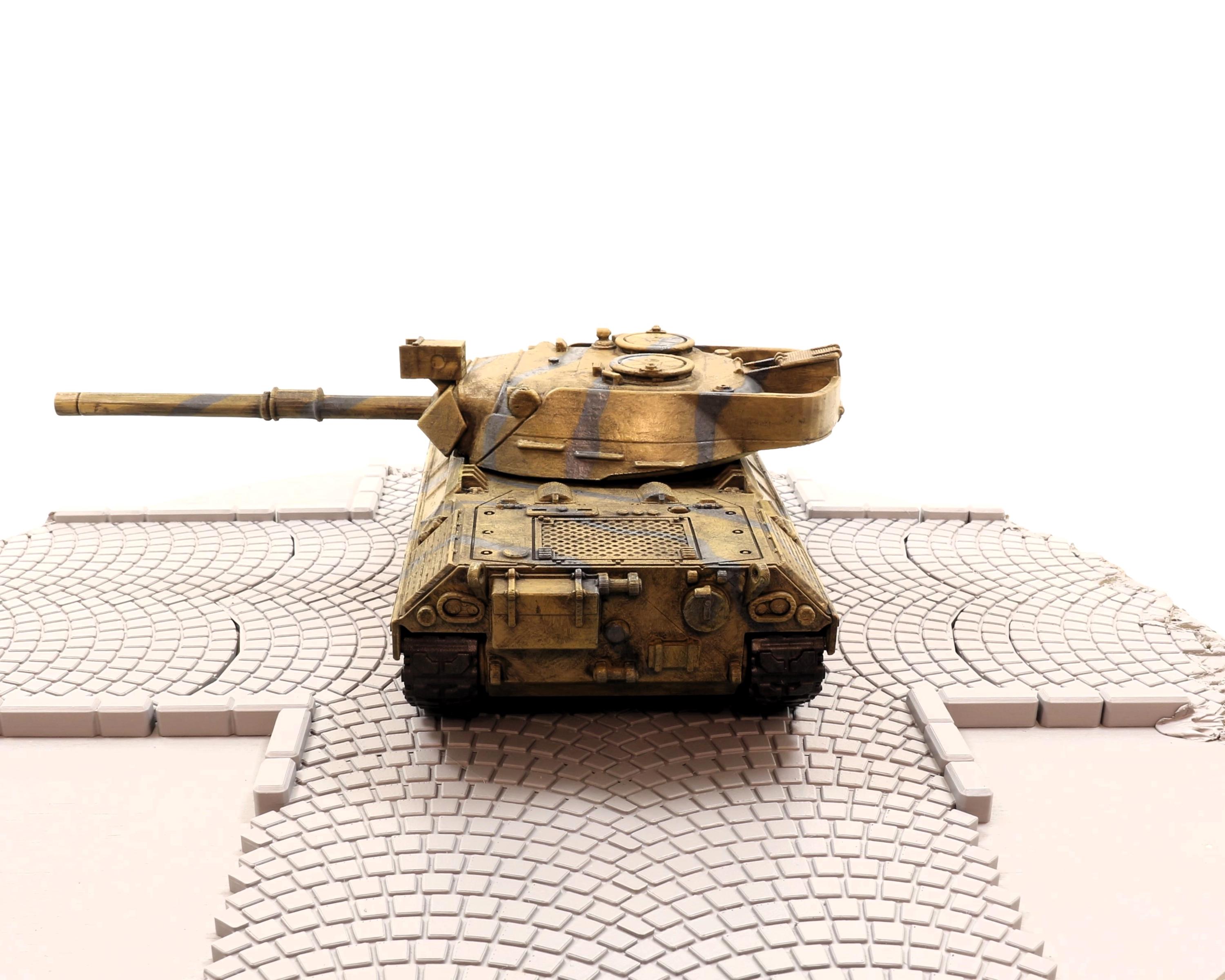 レオパルド1A5戦車モデル - 1/35スケール、3Dプリント、塗装済み