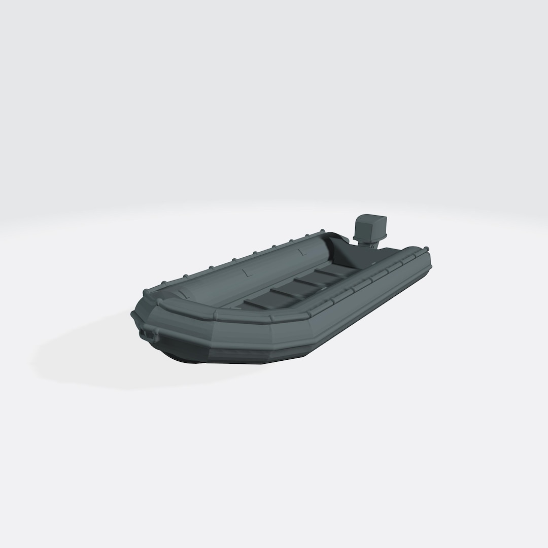 7m Rigid Inflatable Boat [UK] – Modern – 3D Printed Model Kit - Etsy