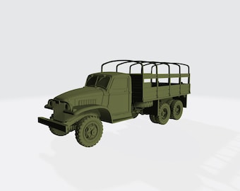 Maquette Montée GMC CCKW-353 - Camion Bâché - Armée Libanaise - Airfix 1/72