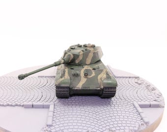 1:35スケール第二次世界大戦ドイツタイガーI戦車モデル、手作り静的
