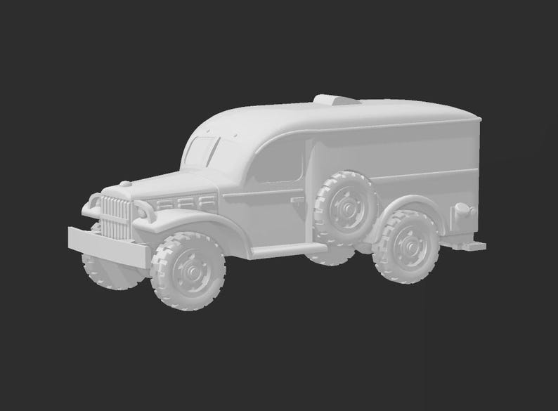 Dodge WC54 Ambulance [US] – WWII – 3D Printed Model Kit - Etsy UK