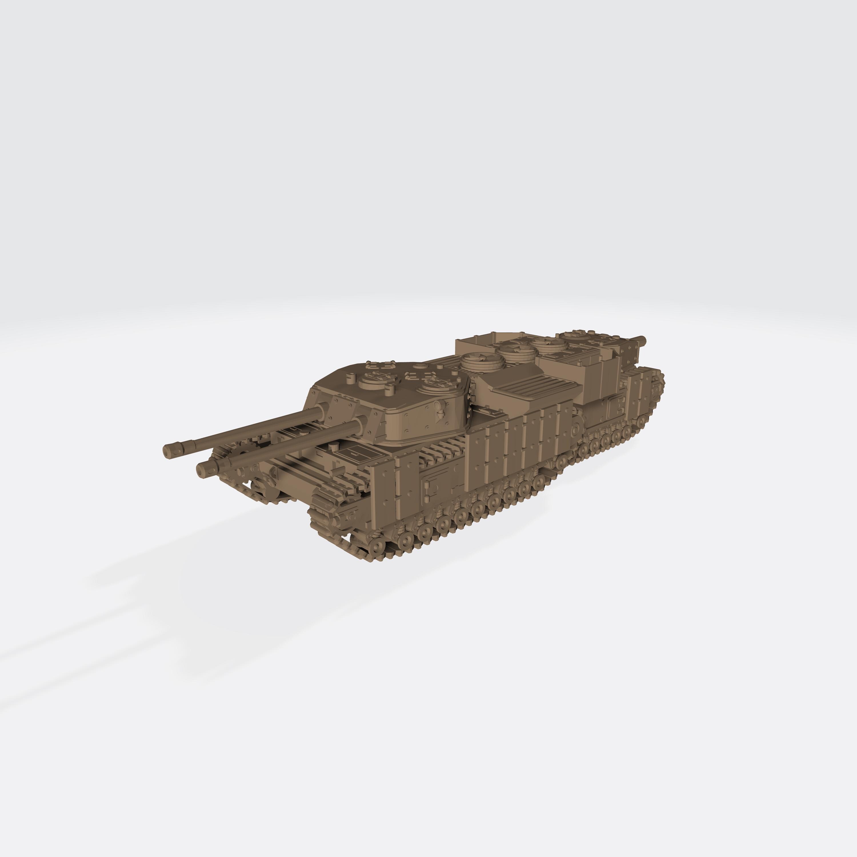A43 “colossus” Heavy Tank Hunter [UK] – Sci-fi – 3D Printed Model Kit ...