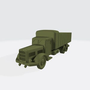 Berliet GPLE 15-Ton Truck – 3D Printed Model Kit – Unpainted Miniature for Wargaming, Dioramas & Collectors