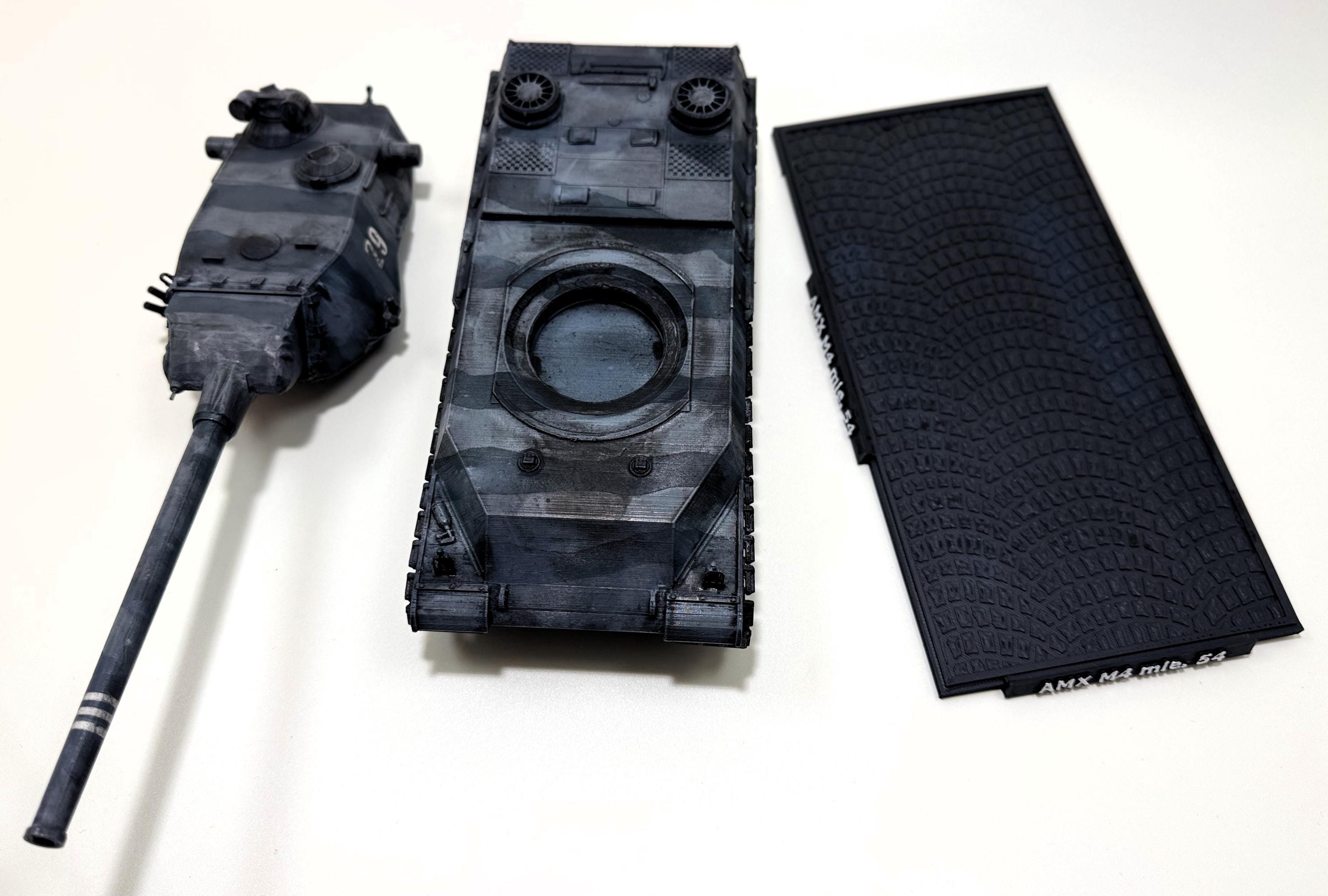 1:35 Scale AMX M4 Mle. 54 – 3D Printed & Hand-painted French Heavy