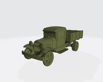 GAZ-AA Polutorka – WWII Soviet Cargo Truck – 3D Printed Model Kit
