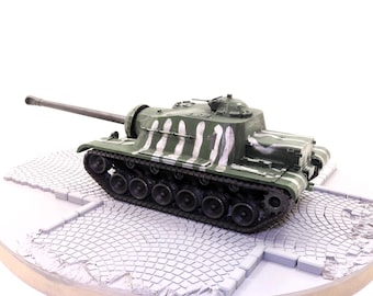 Modelo de tanque T110E3: escala 1/35, impreso en 3D y pintado