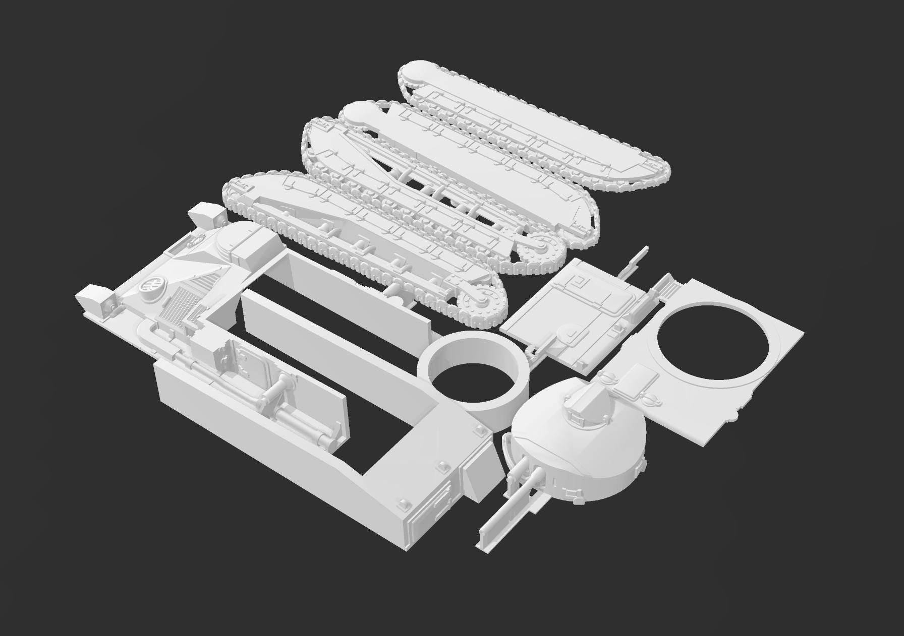 Vickers Medium Mk II [UK] – Interwar Tank – 3D Printed Model Kit - Etsy UK
