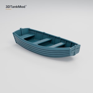 3m Planked Boat – Rowing Dinghy Prop – 3D Printed Scenery