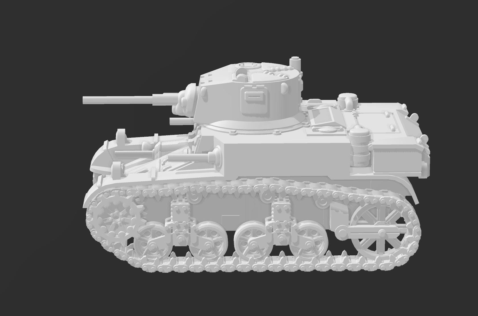 M3 Stuart [US] – WWII – 3D Printed Model Kit - Etsy