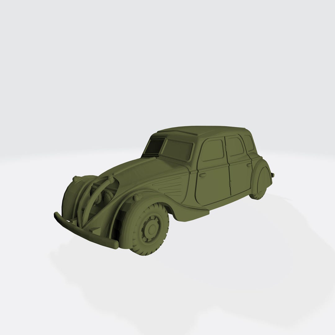 Peugeot 402 Saloon 1938 - Modèle Réduit 1/43 En Résine, Monté, Kit Boîte, état Mint