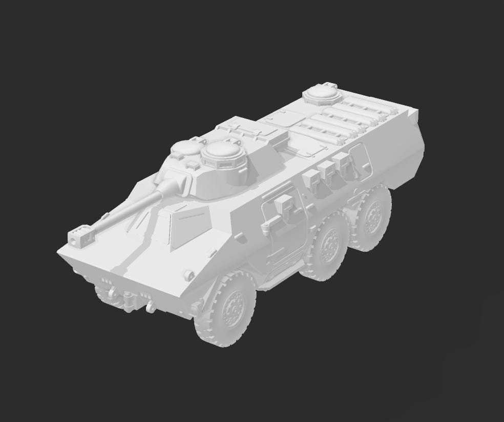 Ratel IFV [ZA] – Cold War – 3D Printed Model Kit - Etsy Australia