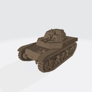 AMC 35 Franse cavalerietank WO II – 3D-geprinte modelkit – ongeverfd miniatuur voor wargaming, diorama&#39;s en verzamelaars