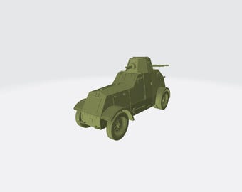 Ursus wz. 29 [PL] – Interwar Polish Armoured Car – 3D Printed Model Kit