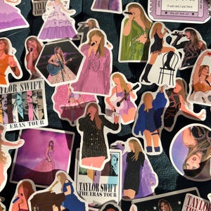 50 era  Special Sticker inspired  eras tour concert Music Memory  album / Christmas Gifts /  stickers Waterproof