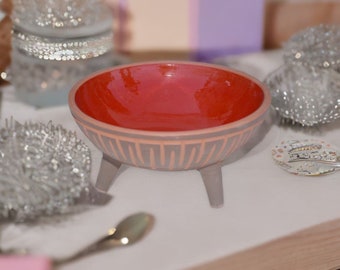 Handmade Ceramic /Pottery Plate/fruit baker, sugar, bowl, salad, appetizer types.