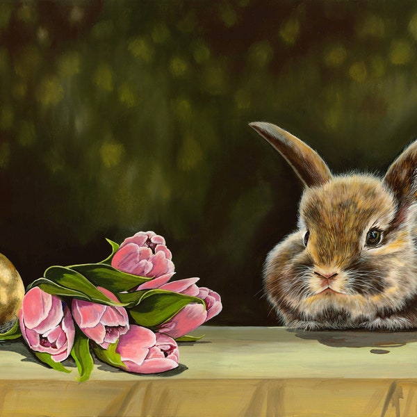 Easter Bunny print by Julie Schweiss