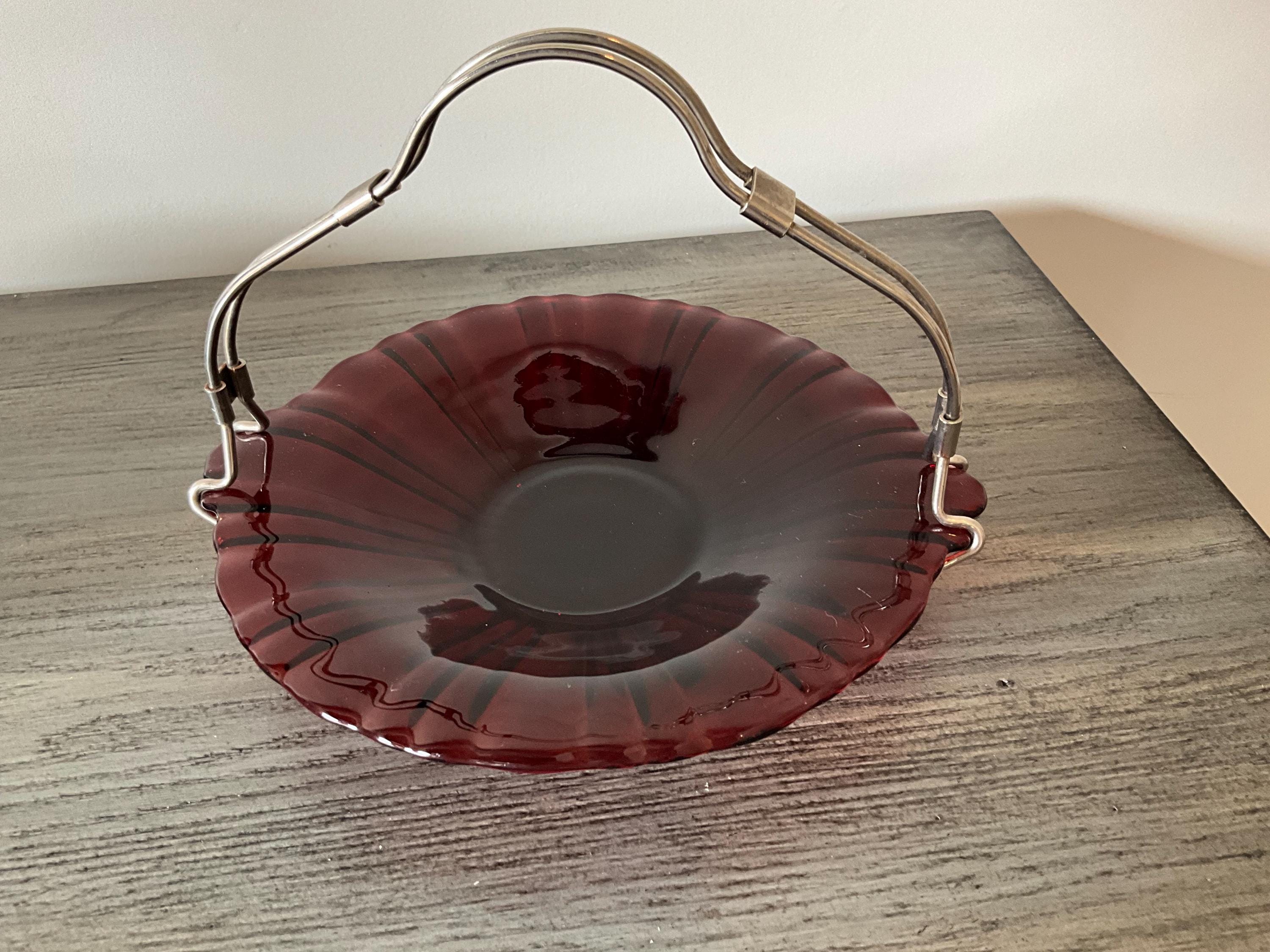 ヴィンテージ アンカーホッキングス キャンディディッシュ ルビー