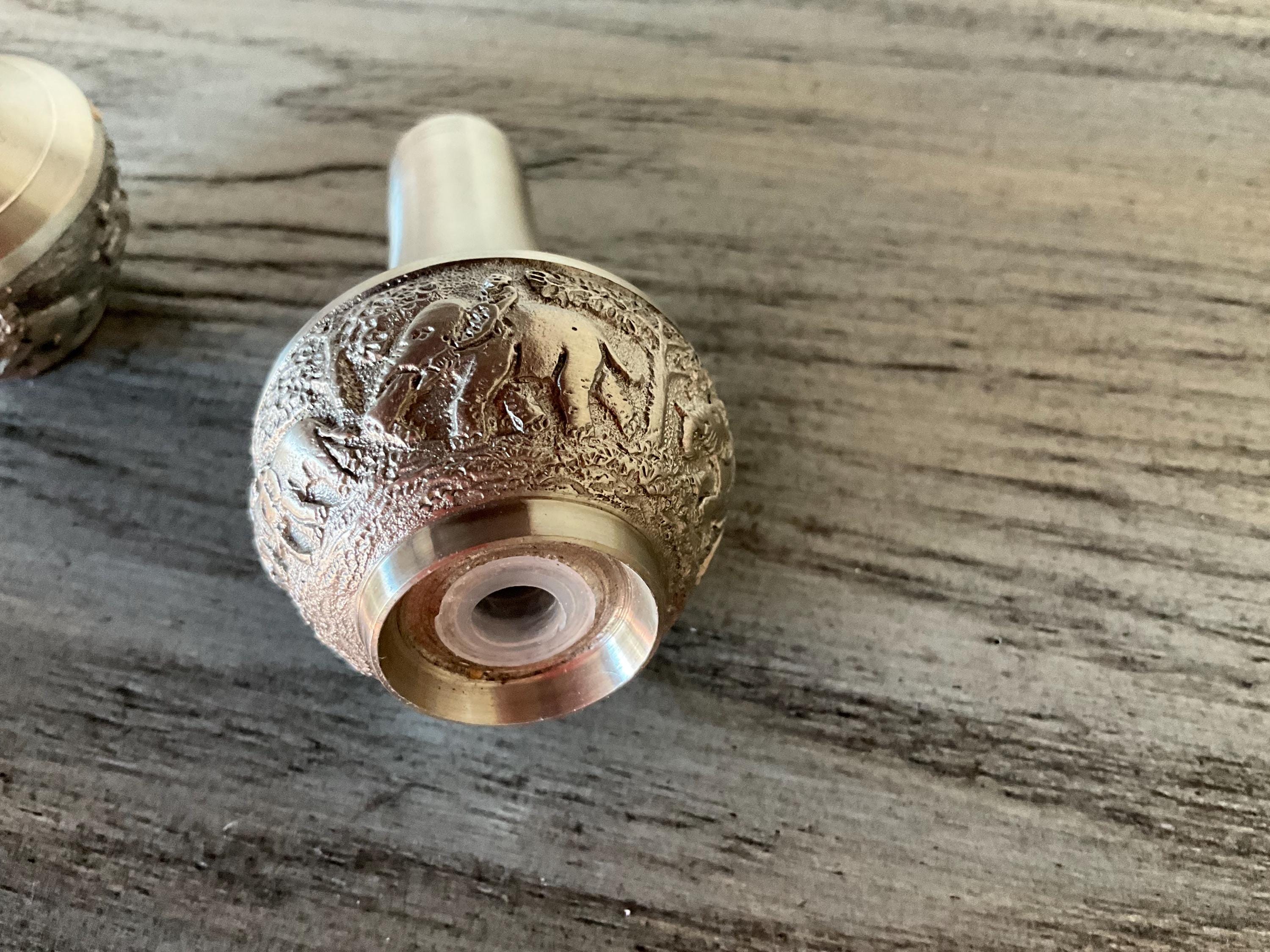 ヴィンテージ ピューター ソルト＆ペッパーセット 象の模様 - Etsy 日本