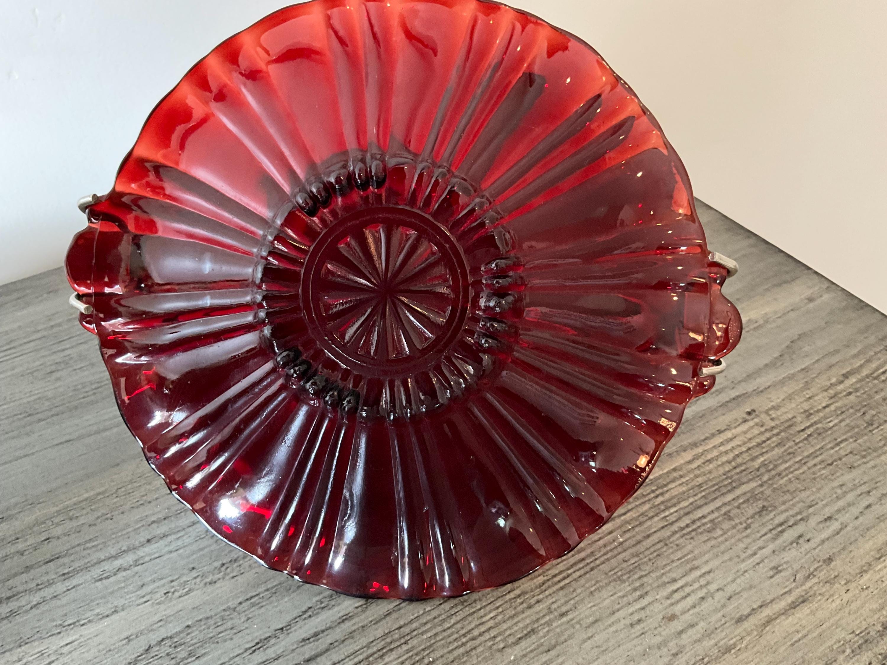 ヴィンテージ アンカーホッキングス キャンディディッシュ ルビー