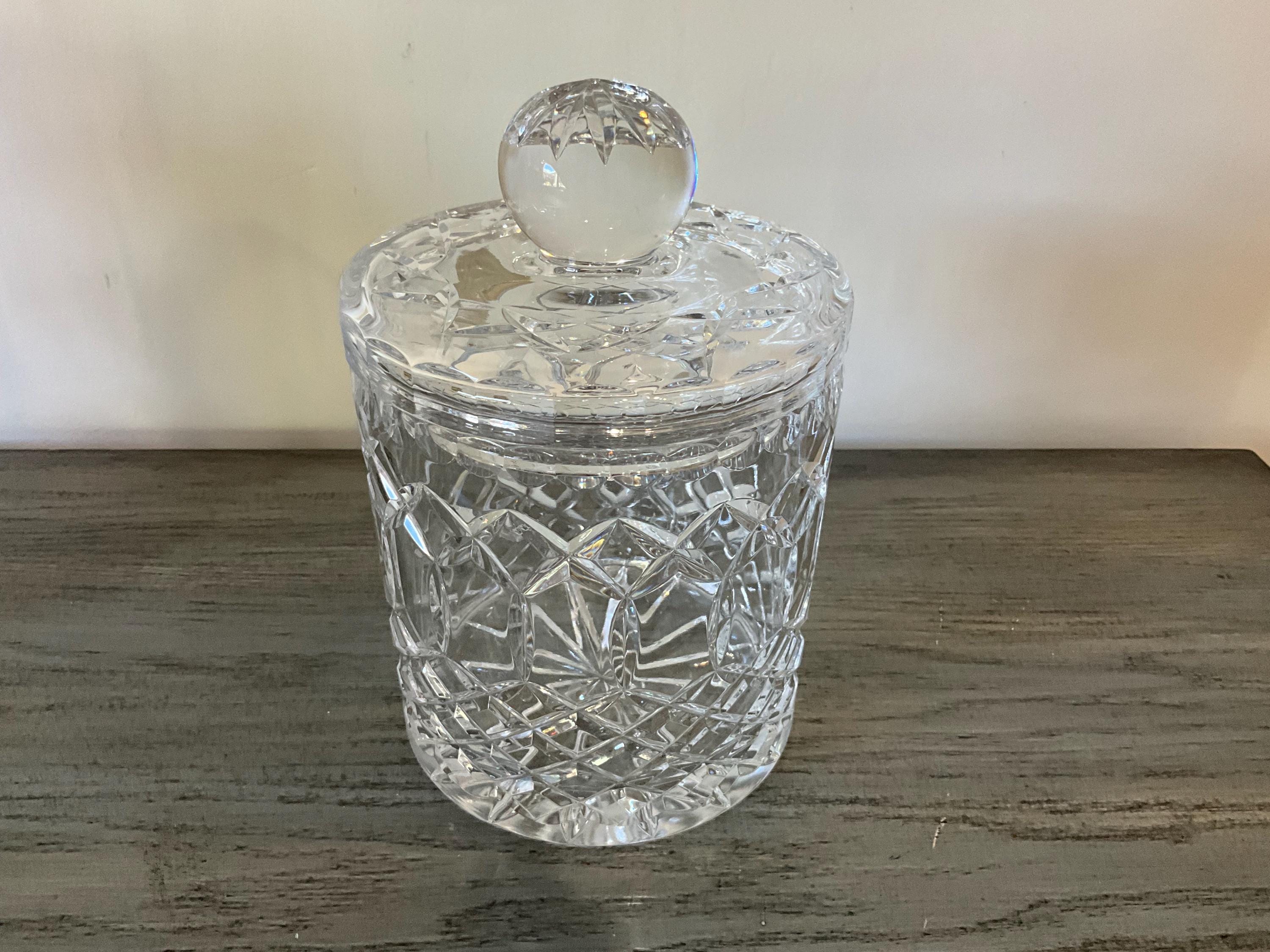 ポーランド　クリスタルガラスキャンデイポット　ヴィンテージ Poland Crystal Jar - Etsy
