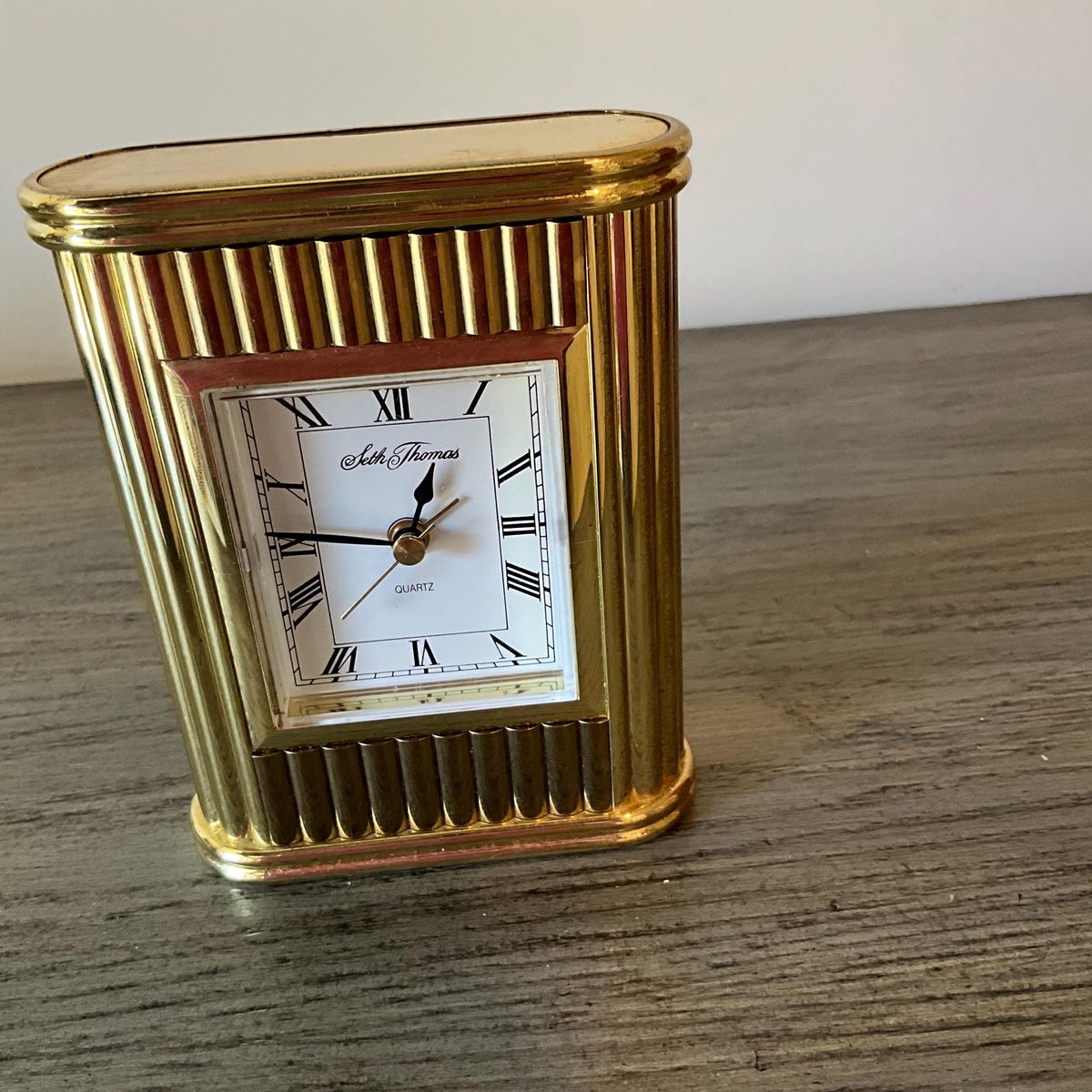 Vintage Seth Thomas Art Deco Clock With Alarm Brass Made in 1960 - Etsy