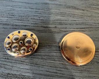 Vintage Makeup Compacts Set Of Two