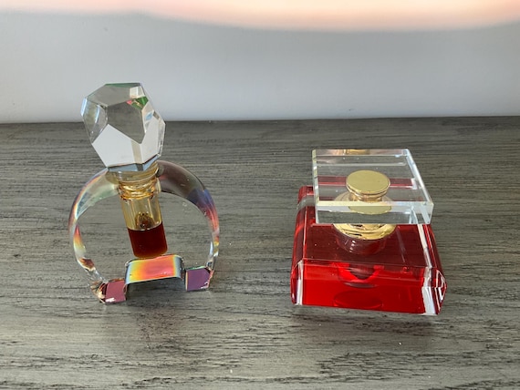 Vintage Perfume Bottles Set Of Two