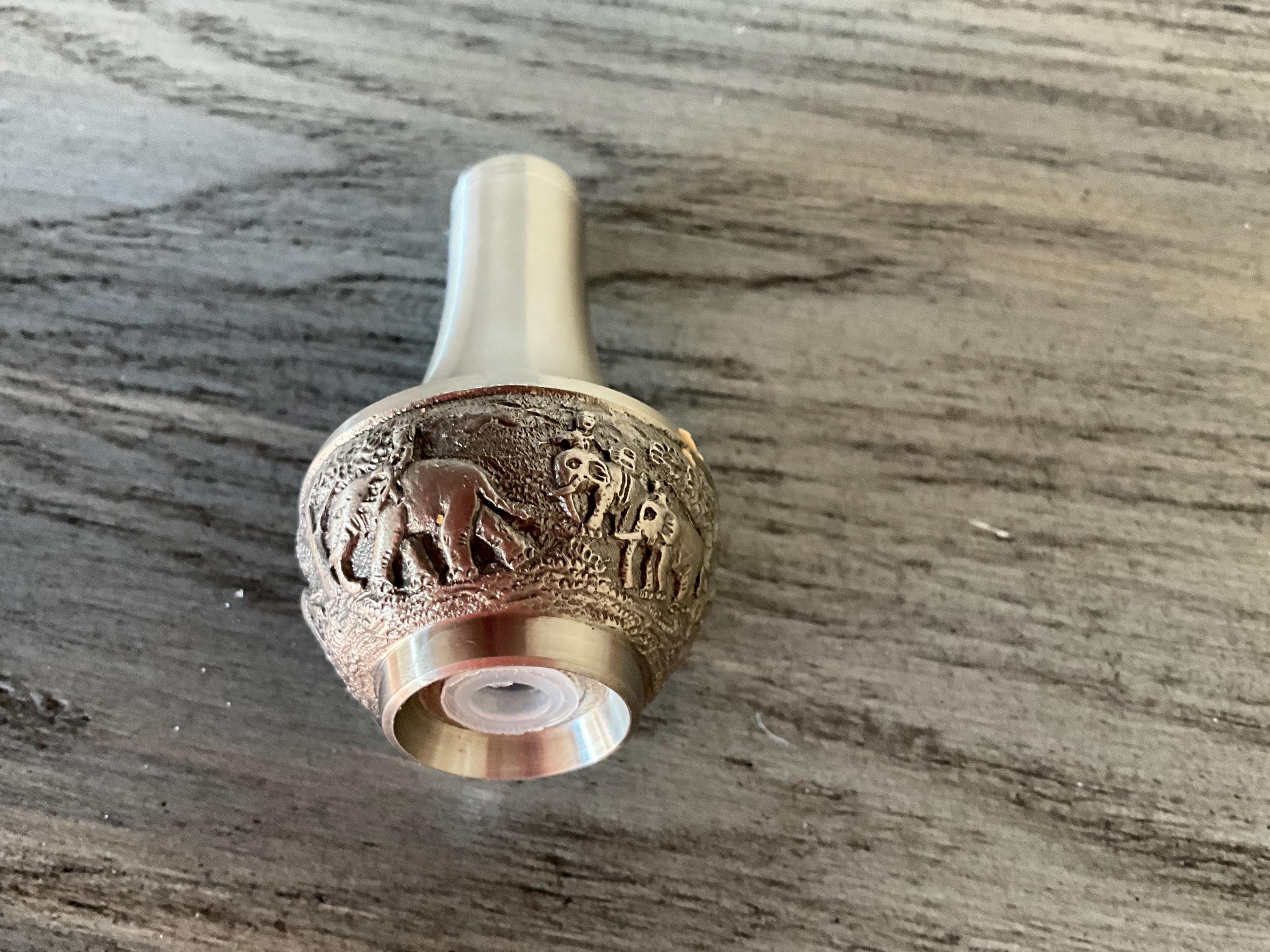 ヴィンテージ ピューター ソルト＆ペッパーセット 象の模様 - Etsy 日本