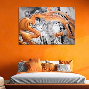 Abstract with Gold, Black, and White Accents, Modern Wall Art, Canvas Painting, Home Decor, Contemporary Artwork