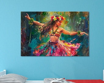 Exquisite Hula Dance Art, Capturing the Grace of Hawaiian