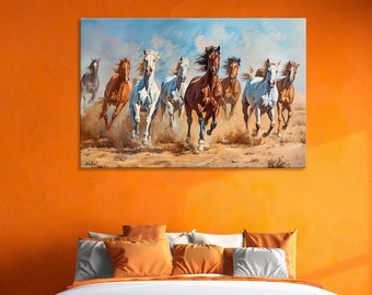 Wild Horses Canvas Print: Equestrian Wall Art