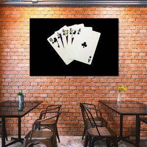 Eleganza vintage: Mazzo di carte monocromatico Fan Canvas, Arte monocromatica, Carte vintage, Ventaglio di carte, Eleganza classica, Arredamento Noir, Gioco di carte