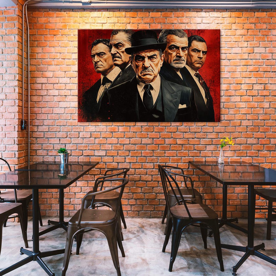 大胆な装飾のためのマフィアをテーマにしたアートワーク - Etsy 日本