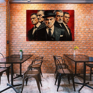 Mafia-Themed Artwork for Bold Decor