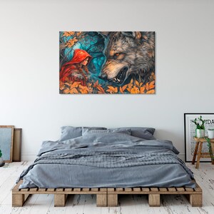 Little Red Riding Hood and the Big Bad Wolf – Fairytale Wall Art