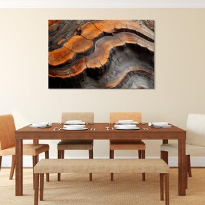 Wood Slice Art Print, Natural Rustic Wall Decor, Tree Rings Artwork, Perfect for Eco-Friendly and Nature-Inspired Spaces