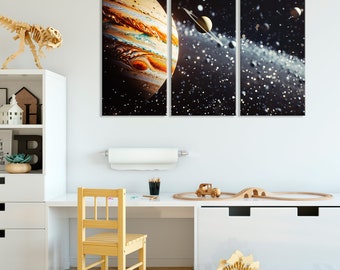 Jupiter Space View Canvas Art: Cosmic Astronomy Wall Decor - Etsy