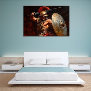 Roman Legionary – Historical Soldier Artwork, Ancient Roman Warrior Decor