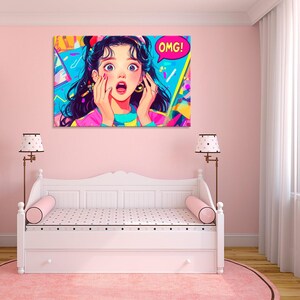 Anime Girl Artwork for Colorful Room Decor