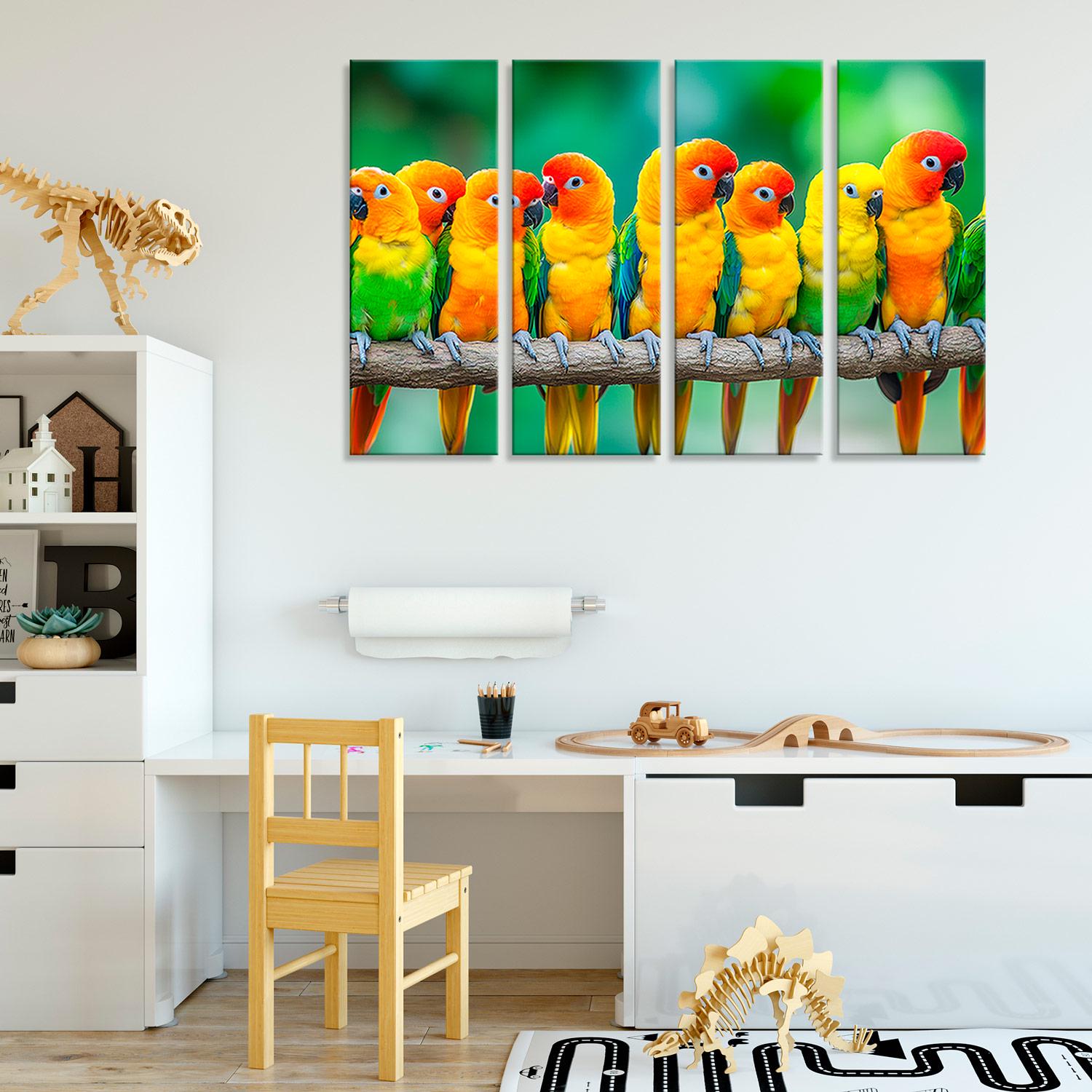 NWT キャンバスウォールアート 中国の花と鳥の絵画 ホームプリント用