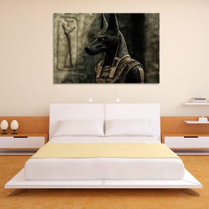 Anubis – Ancient Egyptian God of the Afterlife, Mythical Canvas Art Print