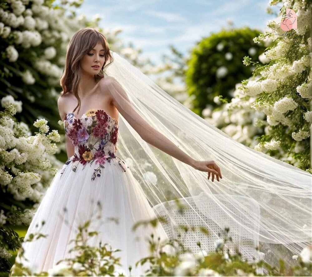Floral Wedding Dress Etsy Singapore