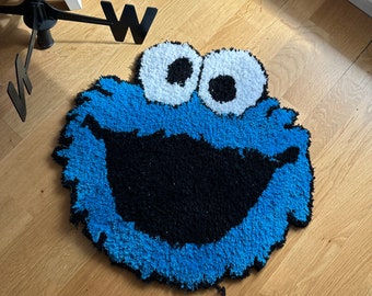 Elmo Sesamstraße Sesamestreet Design Teppich handgemacht Unikat tufting Rug