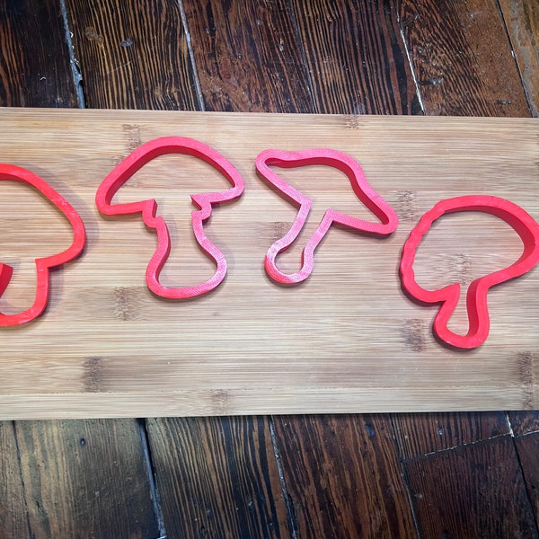 Mushroom cookie cutter bundle